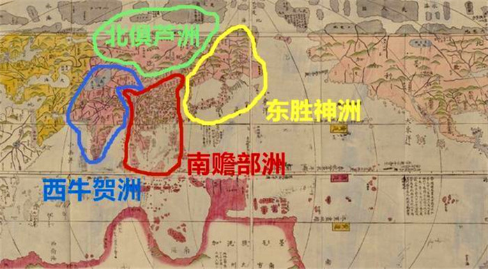 如果按地理位置西游记中的四大部洲分别对应现在什么地方