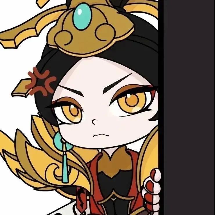 王者荣耀动漫可爱头像女帝莫名觉得好可爱