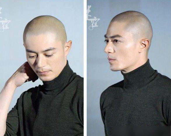 检验颜值看光头,连胡歌都不敢尝试,有人帅成白月光,有人丑似卤蛋_腾讯