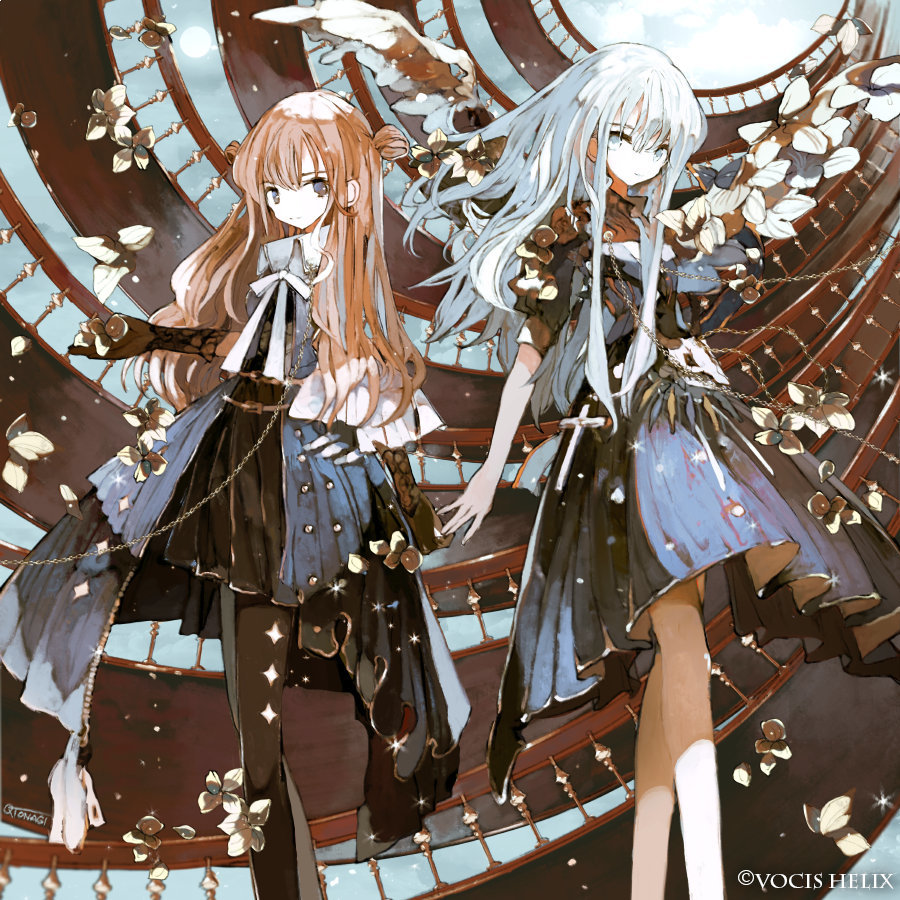 插画分享哥特式古典的白发美少女直戳我审美点