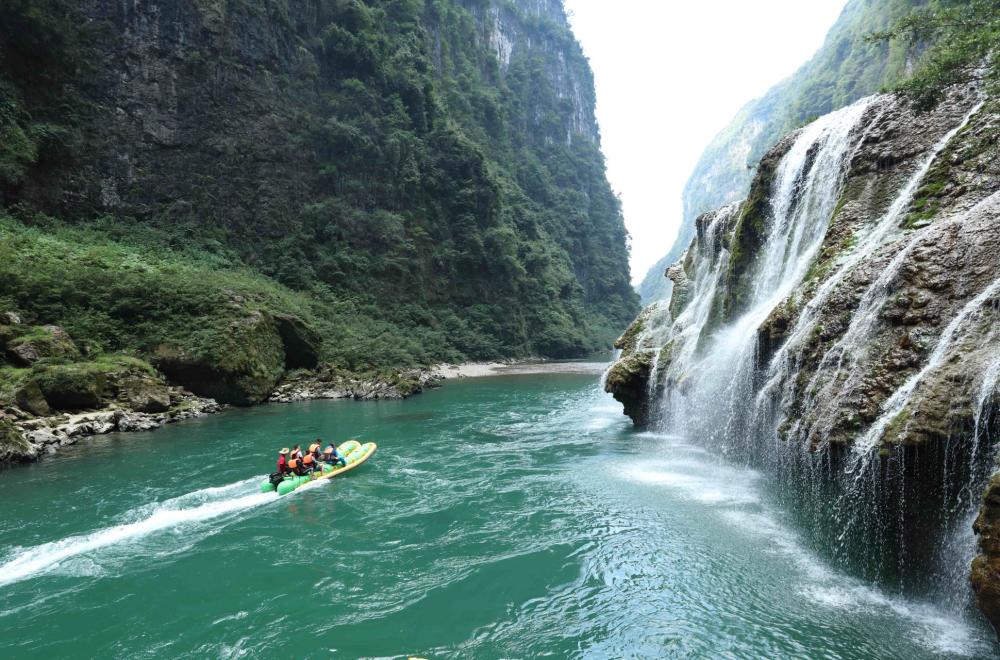 张家界茅岩河漂流图片