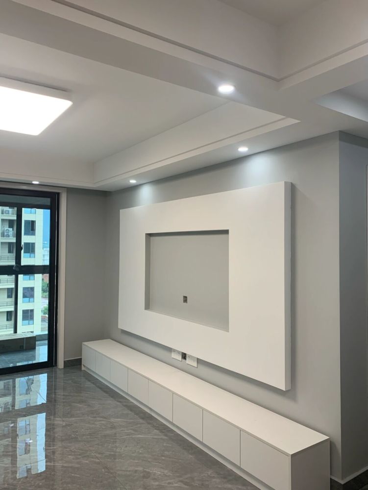 学她家装修全屋灰色调非常耐看电视墙简单又大气值得参考