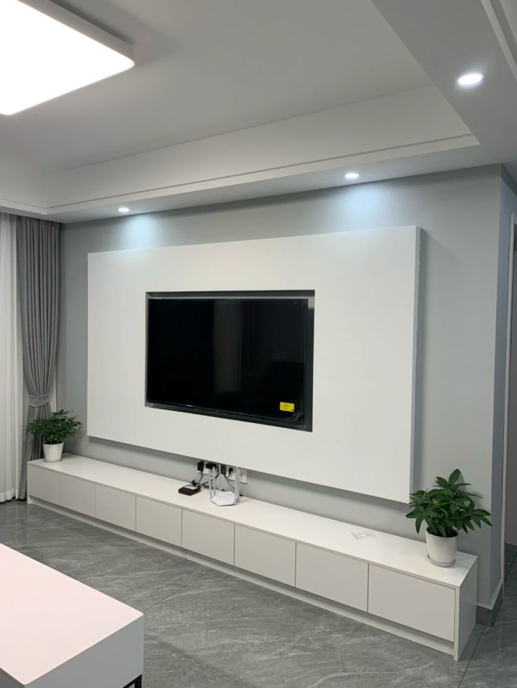 学她家装修全屋灰色调非常耐看电视墙简单又大气值得参考