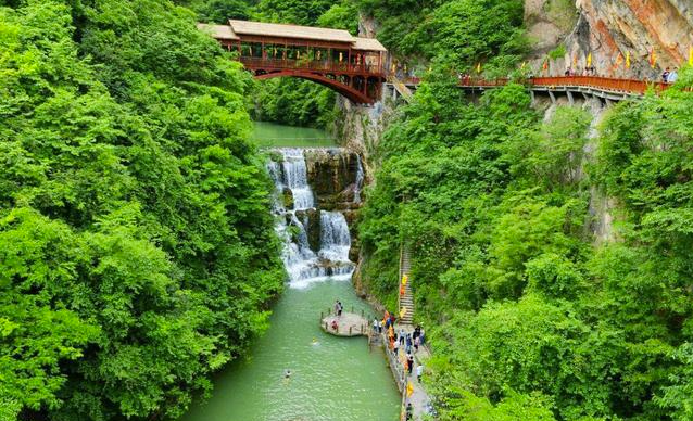 十一黄金周保康各景区成了热门打卡地