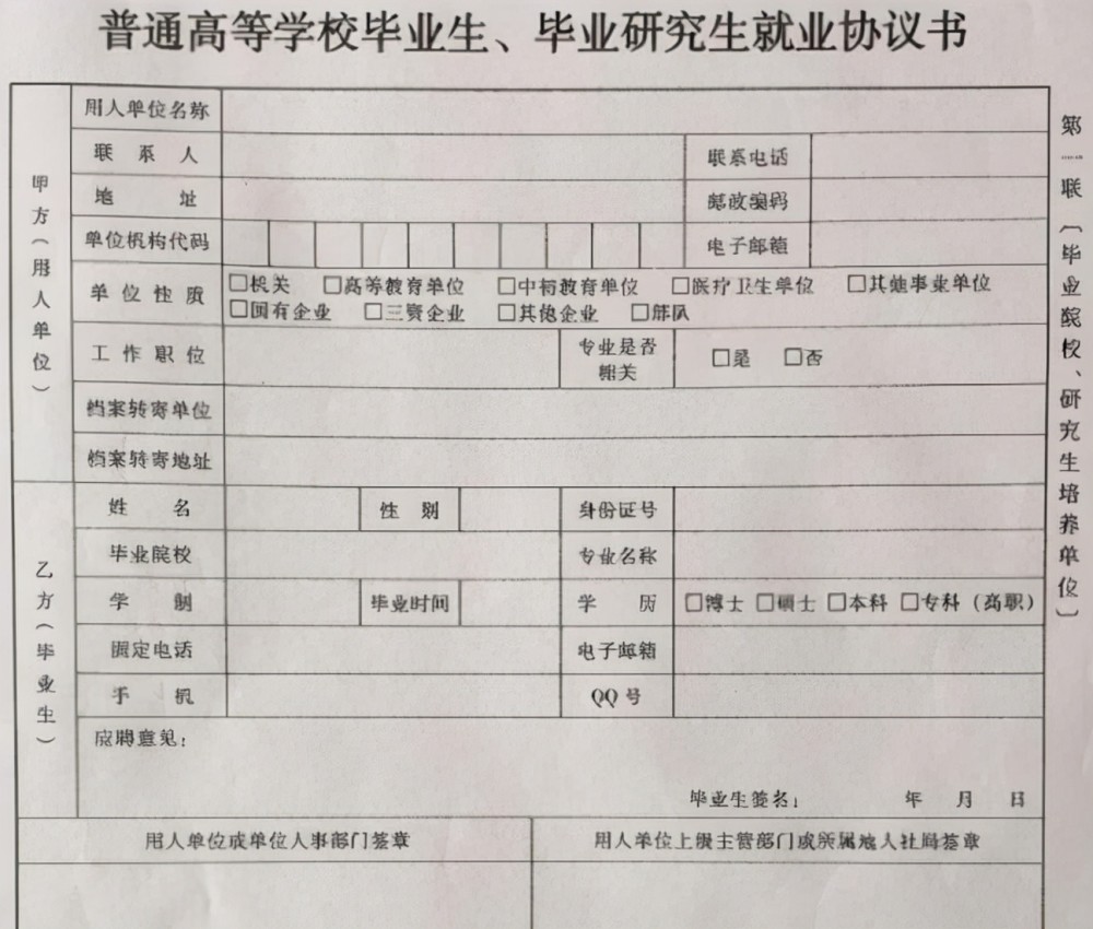 大学毕业生三方协议别乱签关系到应届生身份已有学姐吃亏