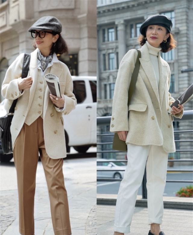 年过半百不会穿，学三木妈妈的三种搭配技巧，50岁比30岁还要美(图9)