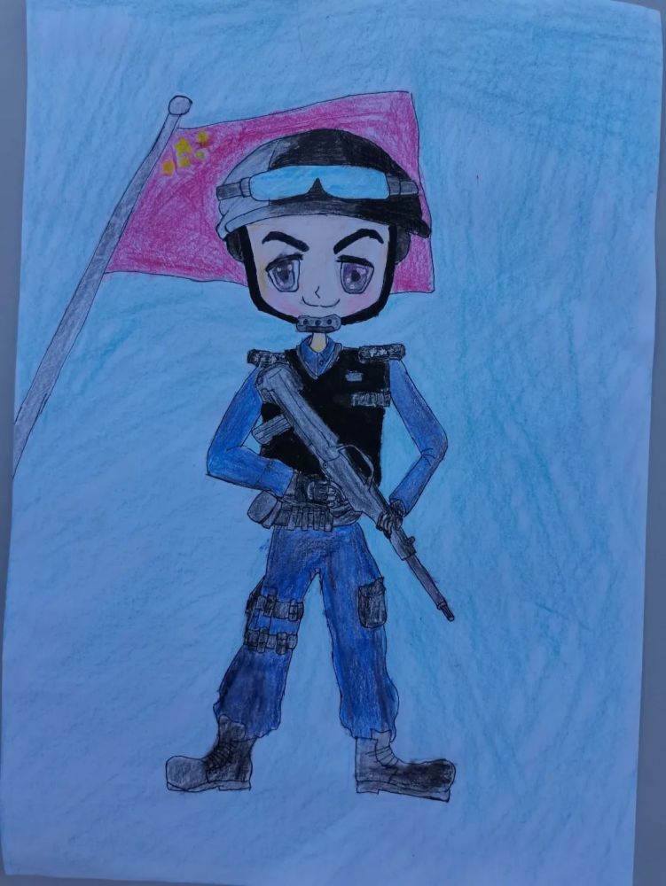 国庆我在岗国庆假期里孩子眼中特警蜀黍的别样警色