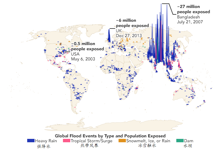世界人口分布图_人口地理关于人口分布知识清单和冷知识,附24个人口地理核心