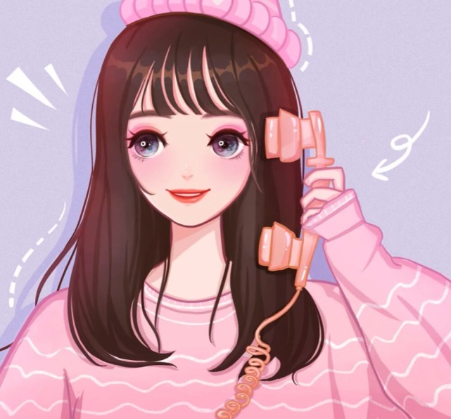 绘画可爱女生头像