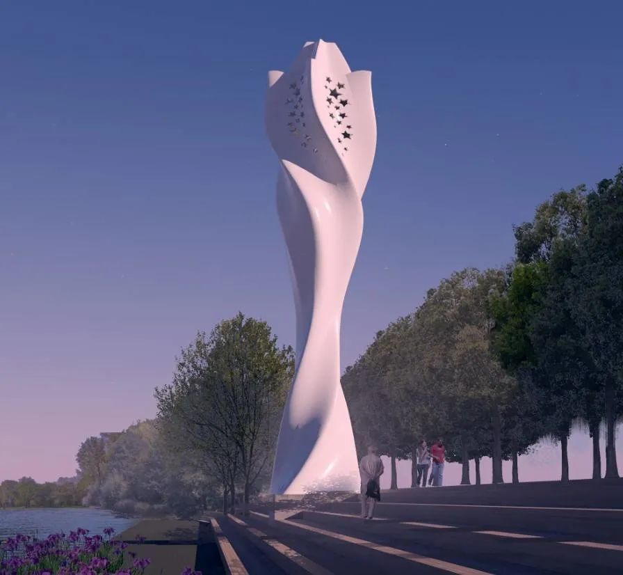 世界上最大的3d打印雕塑,绽放"生命之花"