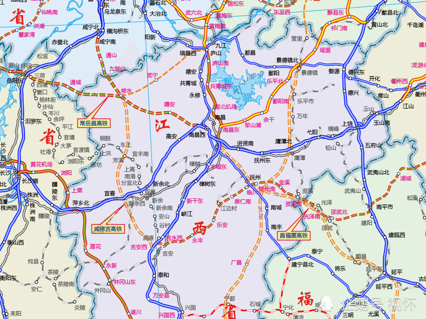 江西省未来高铁规划图图片