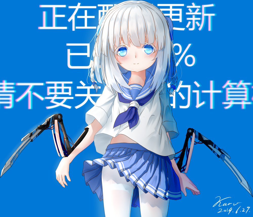 windows娘化已成姐系网友创作萝莉同人图能吸引你升级吗