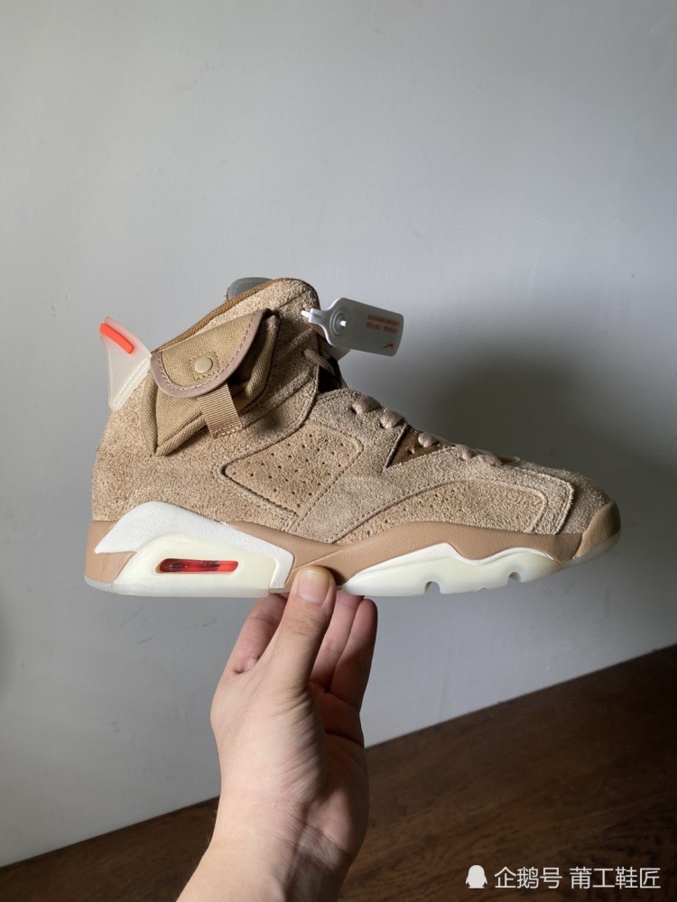ts联名的aj6卡其棕你会用来实战篮球还是时尚穿搭?_腾讯新闻