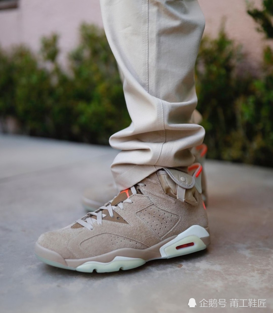 ts联名的aj6卡其棕你会用来实战篮球还是时尚穿搭?_腾讯新闻
