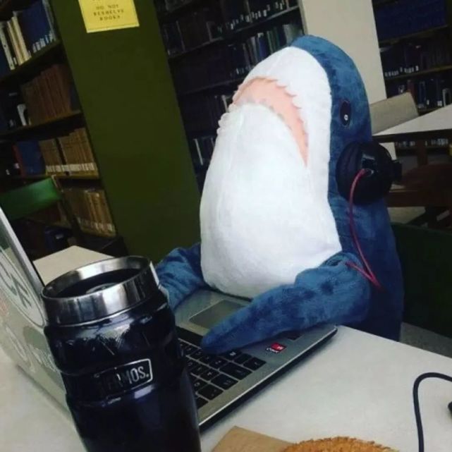 在图书馆发呆,学不进去吃个早饭,看看报纸2016年宜家鲨鱼重新上架