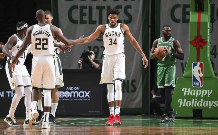 nba比分篮网vs雄鹿东部豪门精彩厮杀