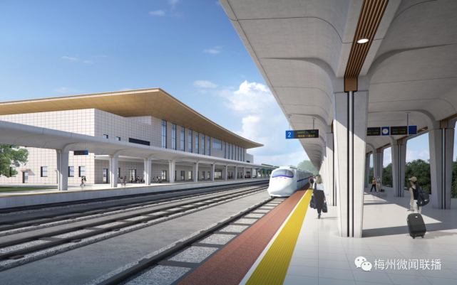 梅龙高铁兴宁南站和五华站设计方案出炉!