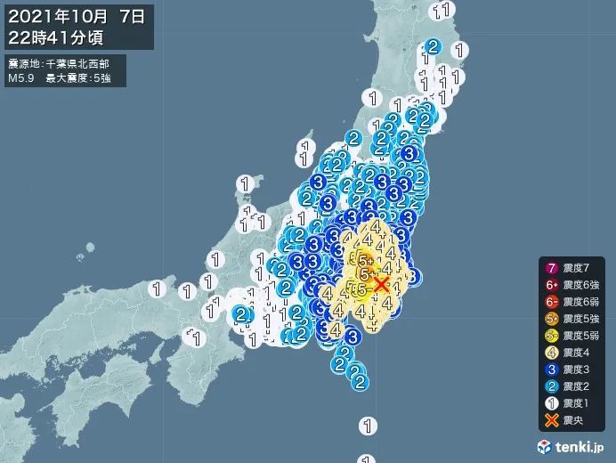 日本首都圈发生5 9级地震 专家提醒一周内注意余震 腾讯新闻