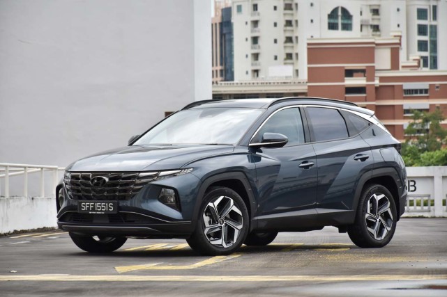 2021年現代途勝混合動力版rav4的有力競爭對手