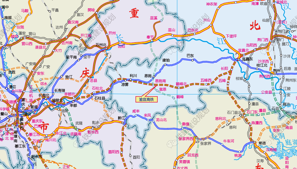 重庆已开通高铁线路图图片