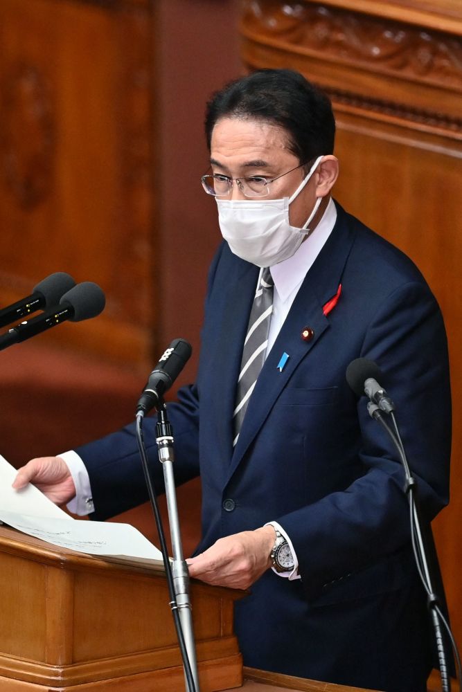 外代一线日本首相岸田文雄发表施政演说强调新经济政策