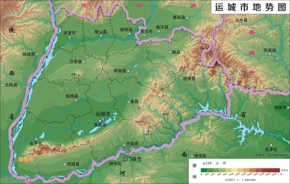 12張地形圖快速瞭解山西省各市