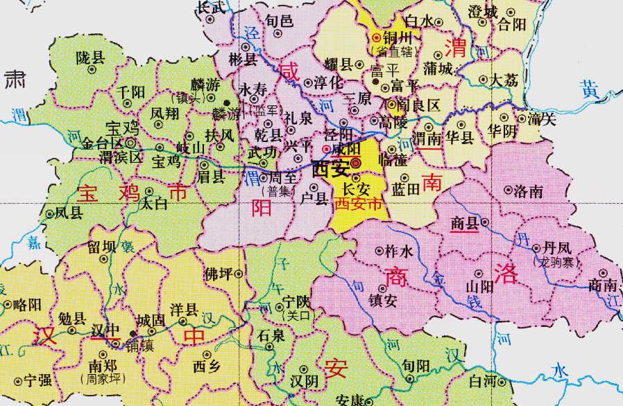 陕西省的区划调整10个地级市之一宝鸡市为何有12个区县