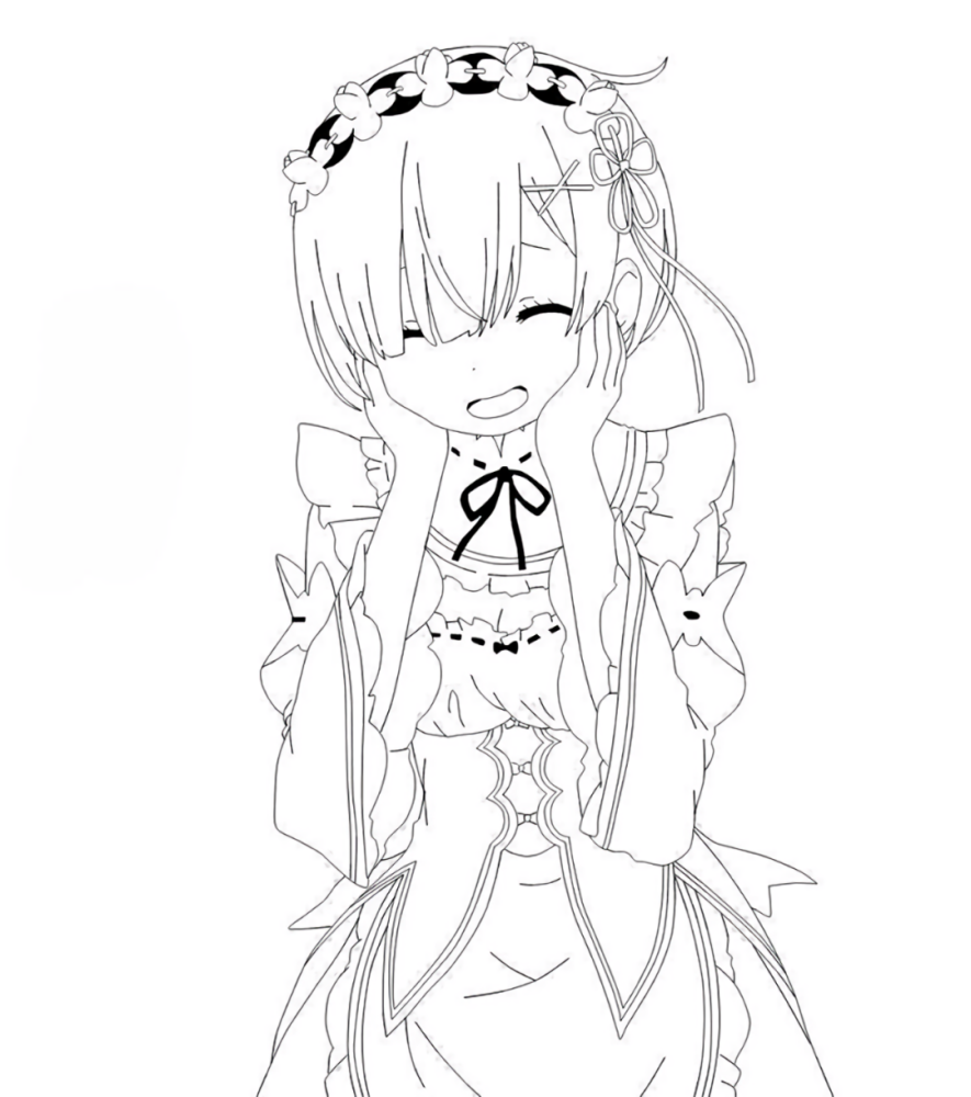 绘画技能分享|线稿分享第65期——《re:0》新手练习线稿_腾讯新闻