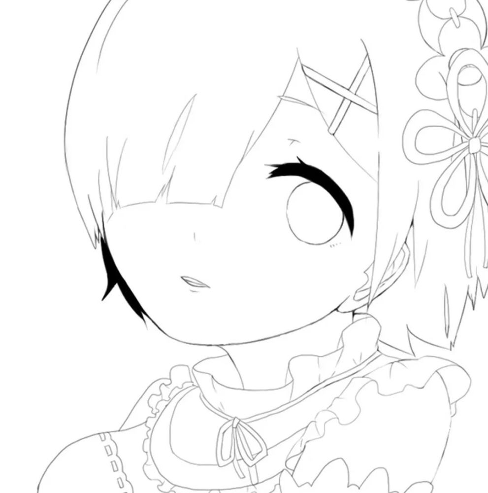 绘画技能分享|线稿分享第65期——《re:0》新手练习线稿_腾讯新闻