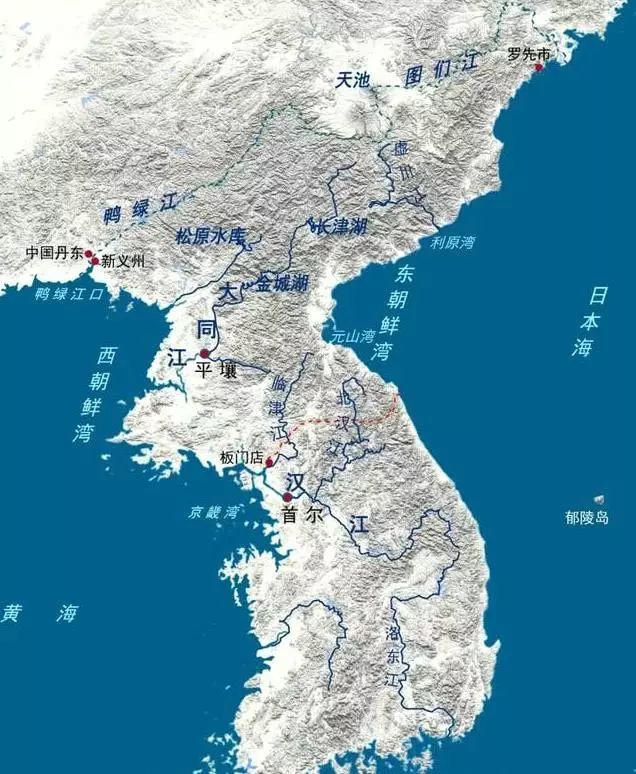 朝鲜3d地形图全图图片