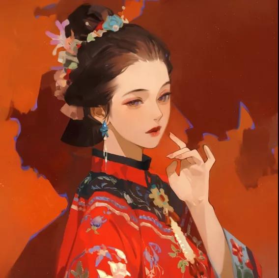 动漫女头独自绽放孤芳自赏