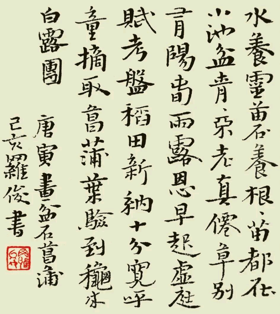 学院派才女罗俊行书沉着酣畅小楷写经体闺秀风晋唐韵