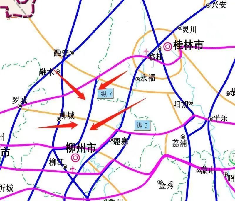 柳州高速公路规划图图片