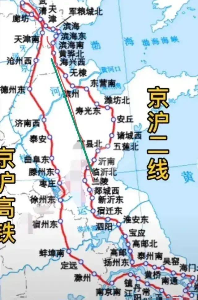 京沪二线为何在山东拐弯