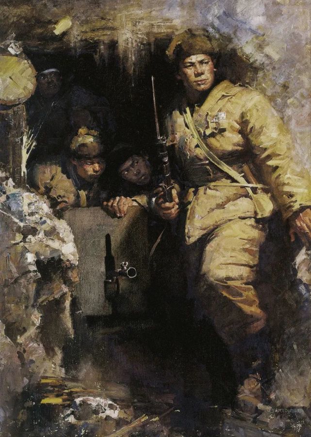 军旅画家画面的"长津湖"|油画|绘画艺术|美术|古田会议|何孔德|画家