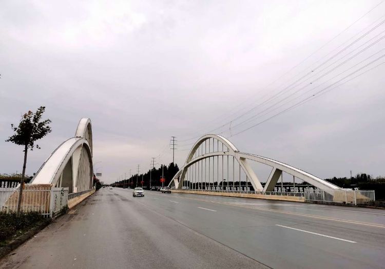 范县十字坡大桥南边,十字坡木质牌楼,北京摄友打卡地,传说水浒传中孙