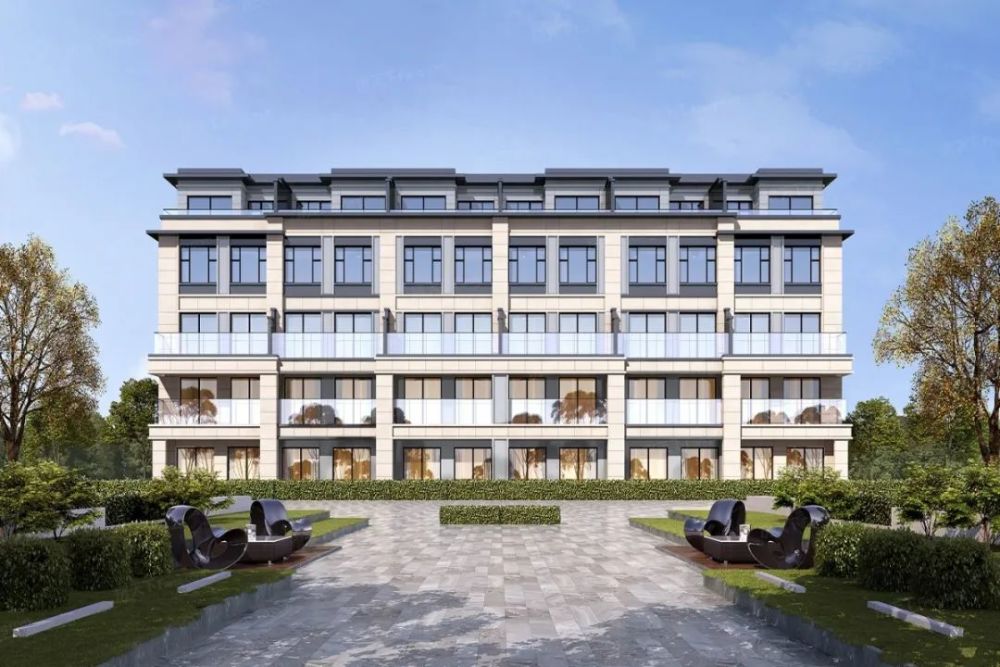 (北辰香麓叠拼效果图)(上叠户型,146㎡,四室两厅四卫带多露台)(下叠