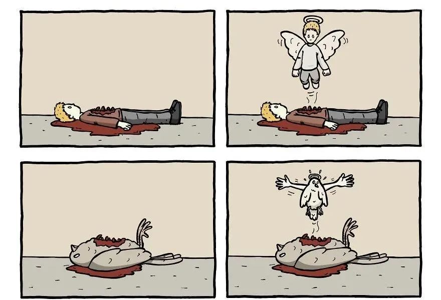 14幅无厘头的四宫格漫画,结局出人意料,充满幽默感_腾讯新闻