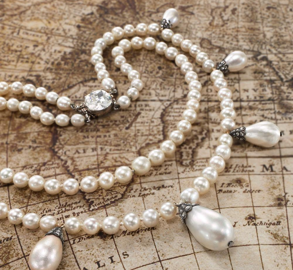 苏富比香港珠宝拍卖珍珠项链钻石项链