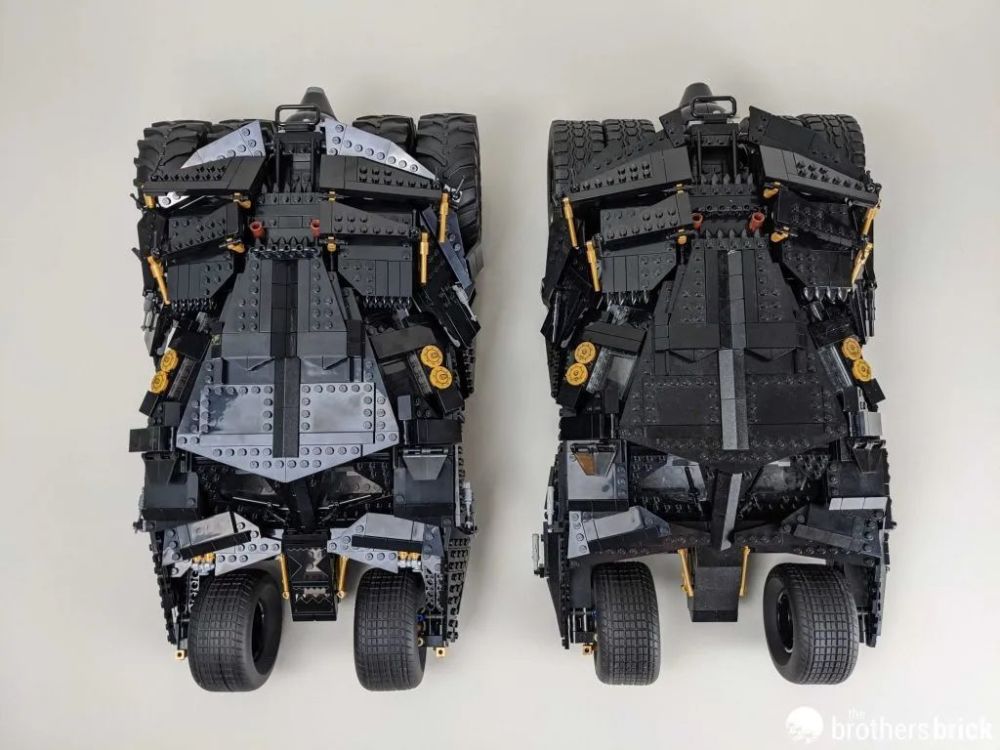 乐高复刻蝙蝠车76240新旧款对比测评到