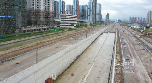 三江楠瓯大道工程加班加点冲进度