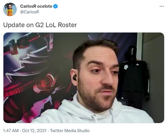 g2老板carlos更推:g2将为赢下世界赛而重建