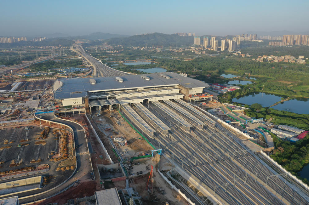 最新进展图曝光惠州北站高铁试运行站房预计本月底完工