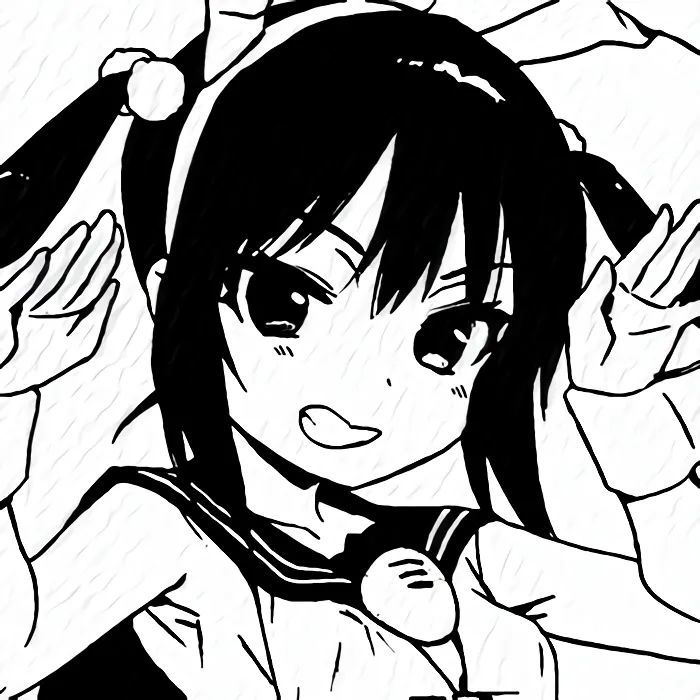黑白二次元女头