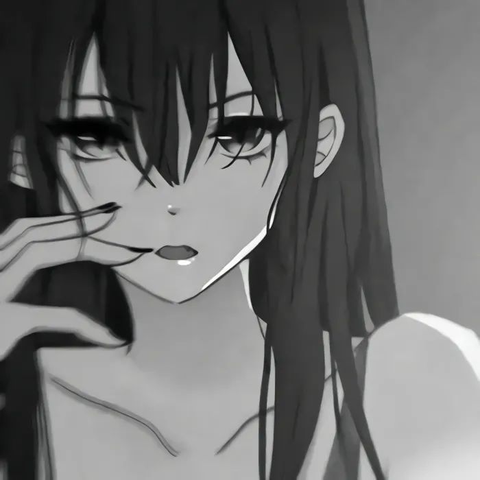 黑白二次元女生头像～_腾讯新闻