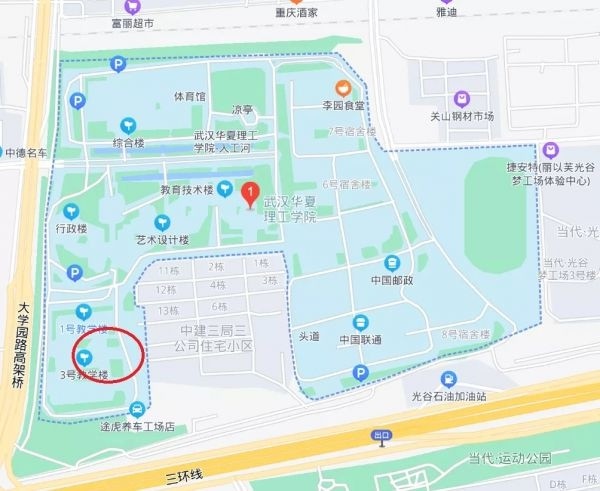 许昌职业技术学院地图图片
