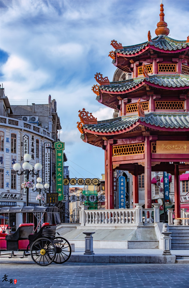 这里是汕头老城核心区拥有国内最大规模民国建筑群风味独特