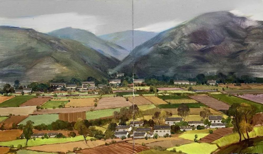 大学 李树西北民族大学 徐海翔《转场》60x120cm 油画北方民族大学