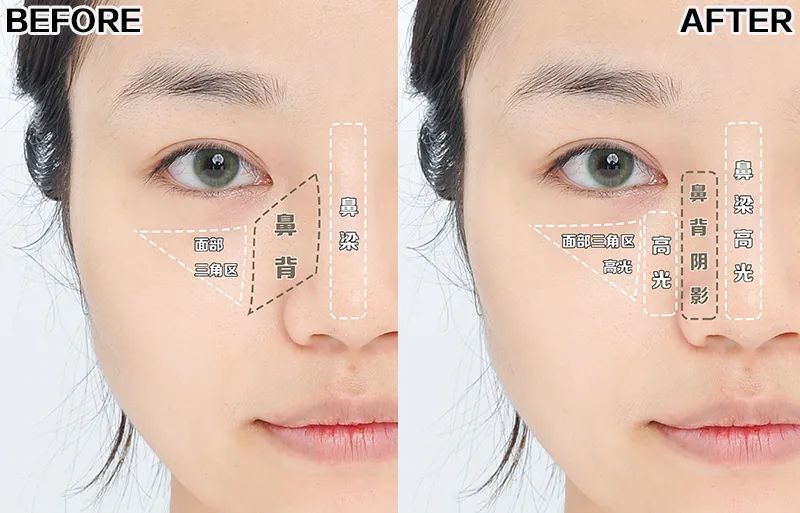 徒手捏鼻术|鼻背宽,山根低这样修容,会好看10倍!