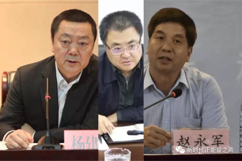 杨建新,王旭明,赵永军(从左起)3人均长期任职陕西省农村信用社联合社